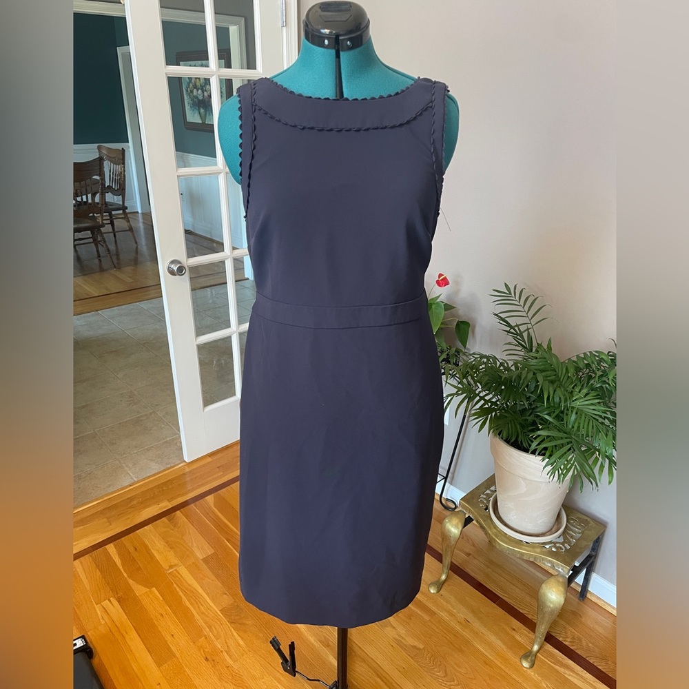 Ann Taylor Navy Sleeveless Dress size 12